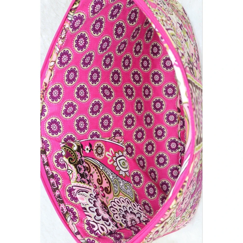Vintage Vera Bradley Plum Crazy Quilted 17